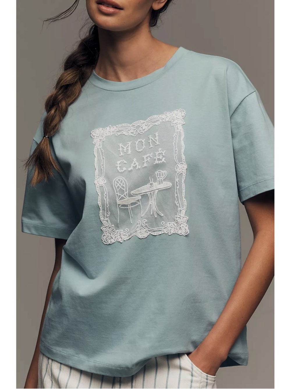 Anthropologie Cotton Cafe Tee